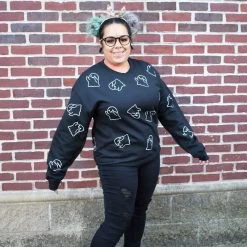 Pink Nabi Cranky Ghosts Sweatshirt SWEATSHIRTS