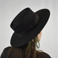 Olive & Pique Bridge Of Sighs Wool Boater Hat