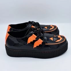 Strangecvlt Black Glitter Jack Krypt STRANGE CVLT SHOES & BOOTS