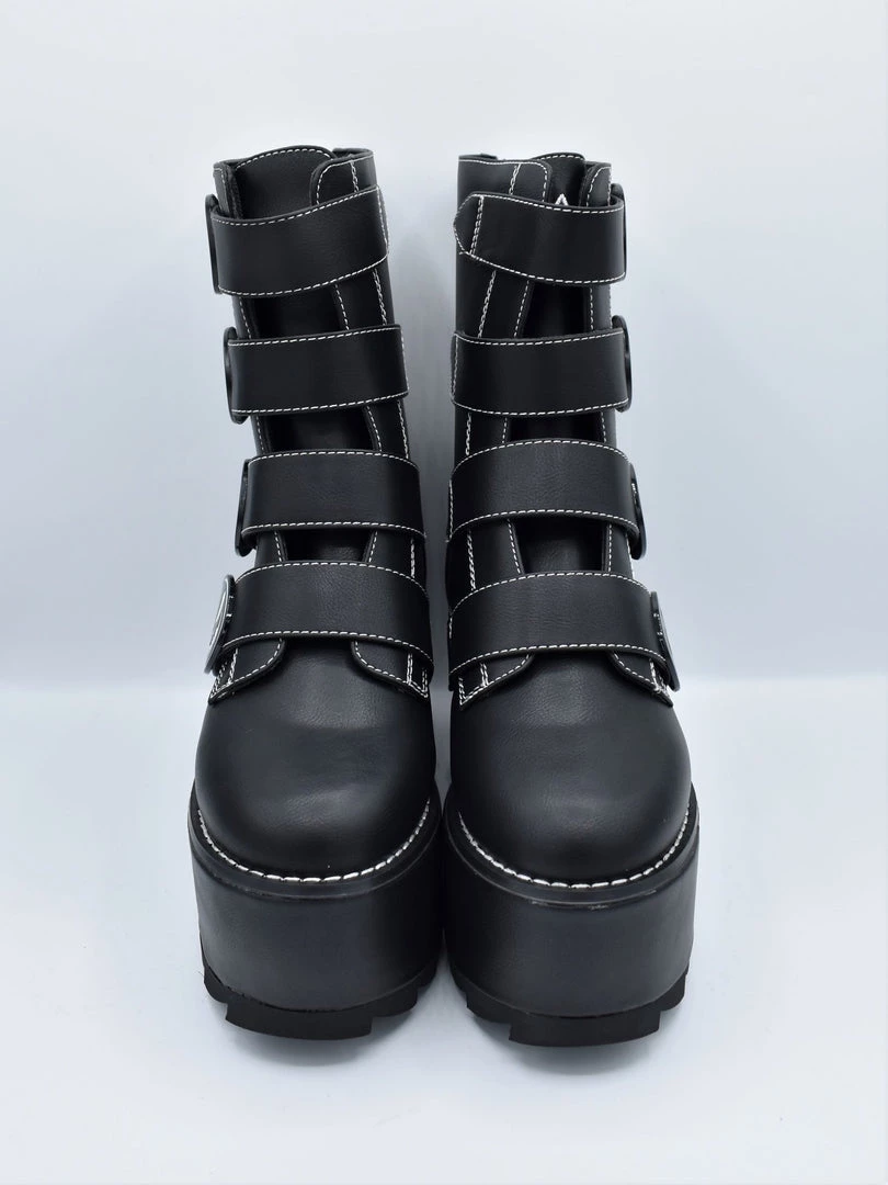 SHOES & BOOTS Skeleton Platform Karma Boots Y.R.U. 7 SHOES & BOOTS Skeleton Platform Karma Boots Y.R.U.