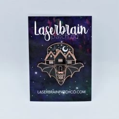 Laserbrain Patch Co Witch House Bat Pin LASERBRAIN PINS