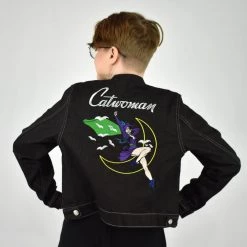 Unique Vintage NEWEST ITEMS DC Catwoman Denim Jacket
