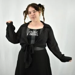 ADORA NEWEST ITEMS Elizabeth Sheer Wrap Blouse