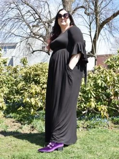 RESTOCKED! Blair Bell Sleeve Maxi Dress - FOXBLOOD