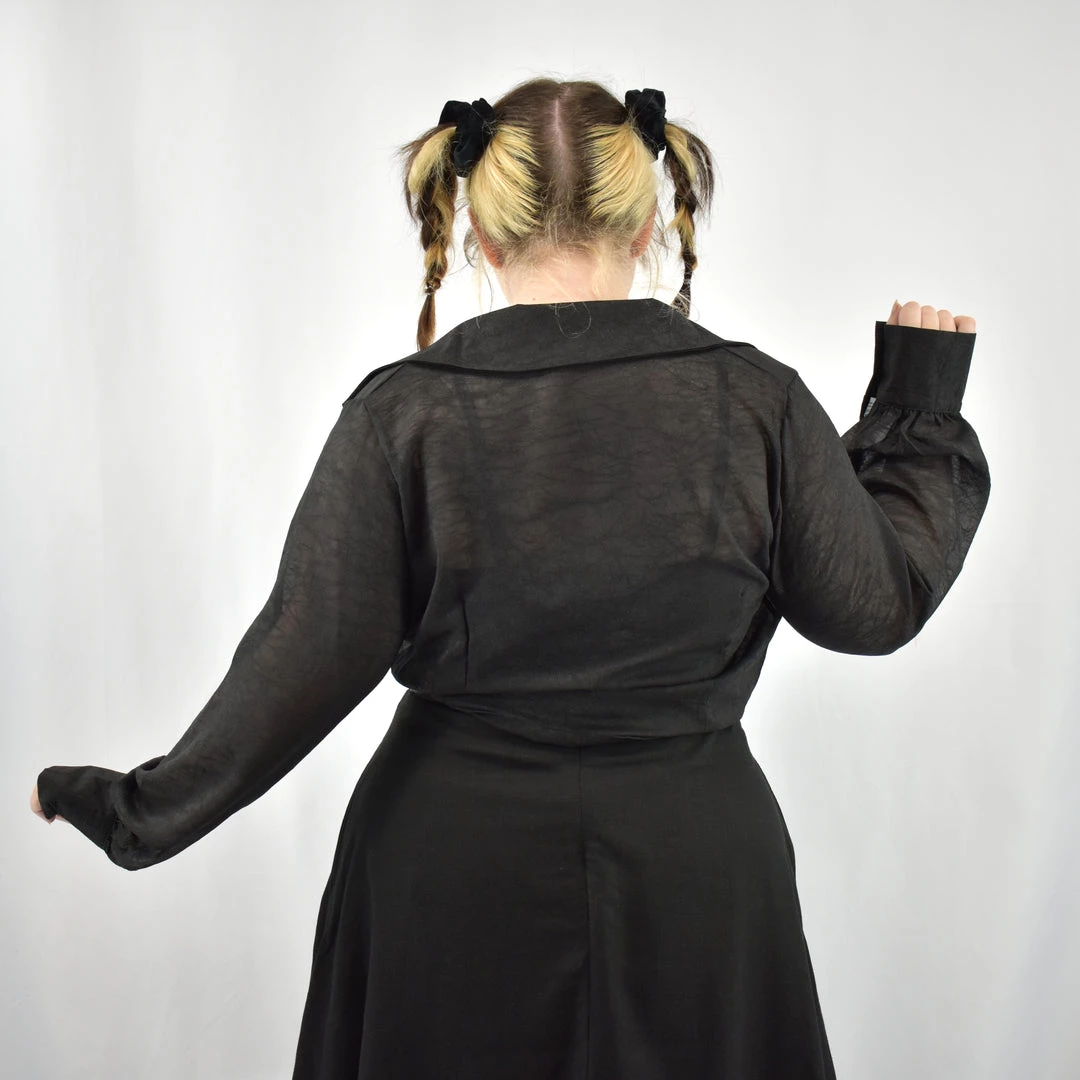 ADORA NEWEST ITEMS Elizabeth Sheer Wrap Blouse 5 ADORA NEWEST ITEMS Elizabeth Sheer Wrap Blouse