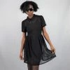 DRESSES Courtney Mesh Babydoll Dress (Black) FOXBLOOD