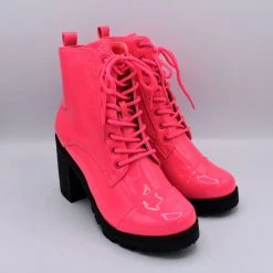 Qupid Flamingo Platform Boots CLEARANCE (Final Sale)