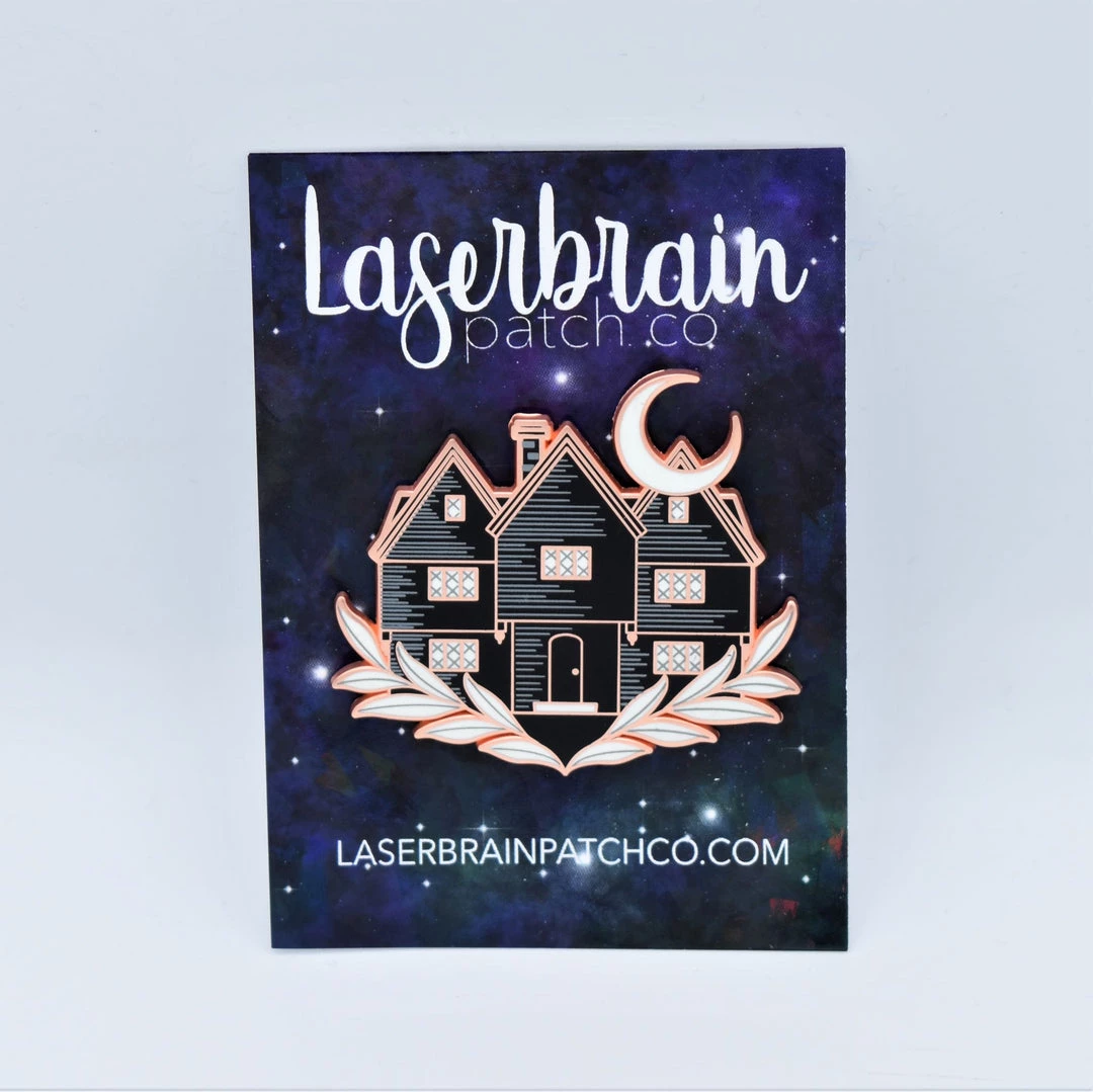 Laserbrain Patch Co Classic Witch House Pin LASERBRAIN PINS 7 Laserbrain Patch Co Classic Witch House Pin LASERBRAIN PINS