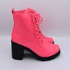 Qupid Flamingo Platform Boots CLEARANCE (Final Sale)