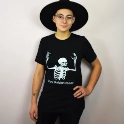 RESTOCKED! Angry Skeleton Noises Tshirt HAUNTWARES