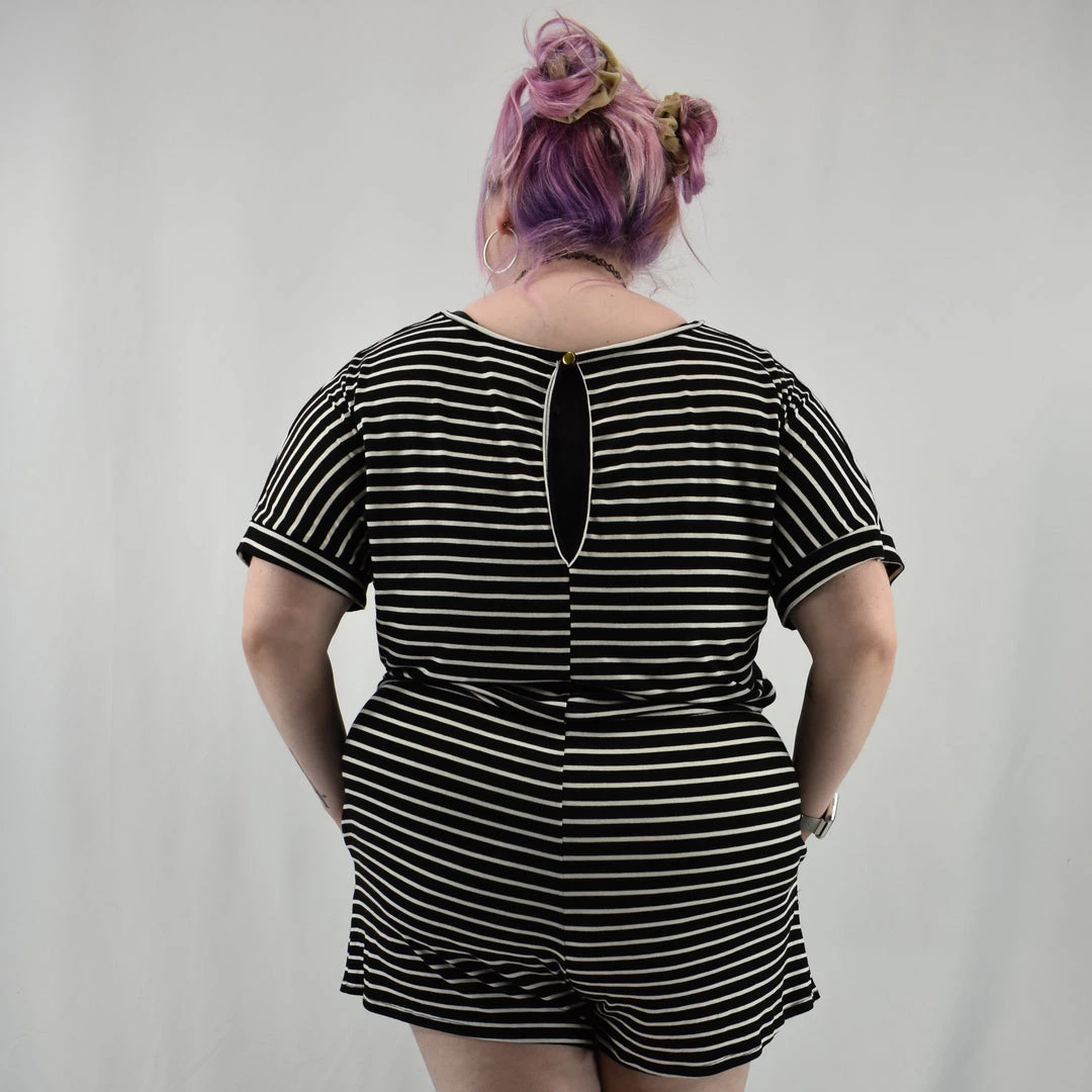 White Birch Juniper Striped Romper NEWEST ITEMS 5 White Birch Juniper Striped Romper NEWEST ITEMS