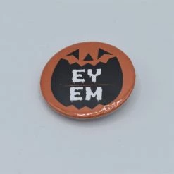 Jack O Pumpkin Pronoun Button BATS IN THE BELFRY PINS