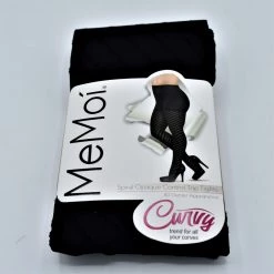 Infinity Classics International Candy Stick Black Spiral Tights PLUS