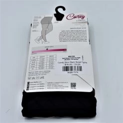 Infinity Classics International Candy Stick Black Spiral Tights PLUS