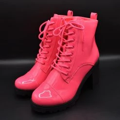 Qupid Flamingo Platform Boots CLEARANCE (Final Sale)