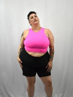 Active Unisex Swim Top (Pink) GENDERBENDER NEWEST ITEMS