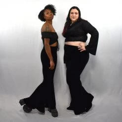 Stretch Velvet Bellbottoms FOXBLOOD