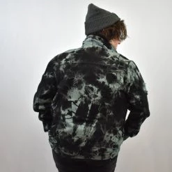 Victorious UNISEX OUTERWEAR Helix Tie Dye Denim Jacket