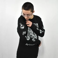 Green Witch Long Sleeve Tshirt THE PRETTY CULT UNISEX All T-SHIRTS