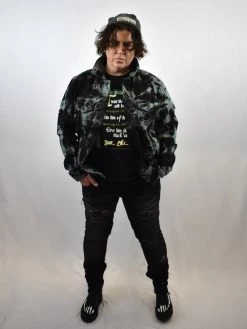 KDNK Graphic Graphite Moto Jeans UNISEX BOTTOMS 7 KDNK Graphic Graphite Moto Jeans UNISEX BOTTOMS