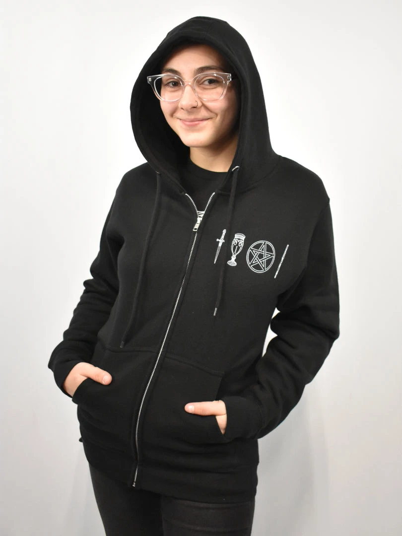 Hanged Man Tarot Zip Hoodie THE PRETTY CULT PLUS SIZE 1X-6X SELECTIONS 4 Hanged Man Tarot Zip Hoodie THE PRETTY CULT PLUS SIZE 1X-6X SELECTIONS