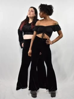 Stretch Velvet Bellbottoms FOXBLOOD