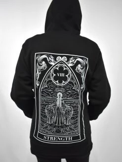 Strength Tarot Zip Hoodie THE PRETTY CULT PLUS SIZE 1X-6X SELECTIONS