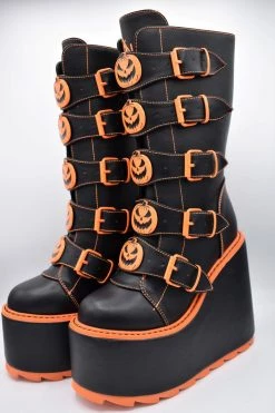 Jack O Lantern Platform Dune Boots Y.R.U.
