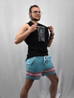Trans Flag Boardshorts GENDERBENDER NEWEST ITEMS 8 Trans Flag Boardshorts GENDERBENDER NEWEST ITEMS