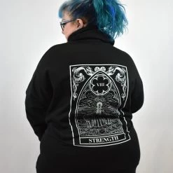 Strength Tarot Zip Hoodie THE PRETTY CULT PLUS SIZE 1X-6X SELECTIONS