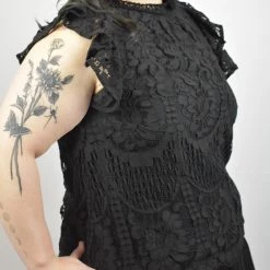 Sweet Lovely Gothic Romance Lace Blouse