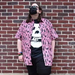 Sullen Clothing NEWEST ITEMS Pink Medieval Button Up SULLEN