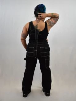 American Bazi Lucy Contrast Overalls (ONLY 2X LEFT!) SALE ITEMS