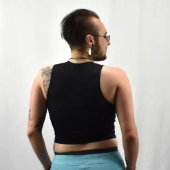 Active Unisex Swim Top (Black) GENDERBENDER