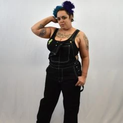 American Bazi Lucy Contrast Overalls (ONLY 2X LEFT!) SALE ITEMS