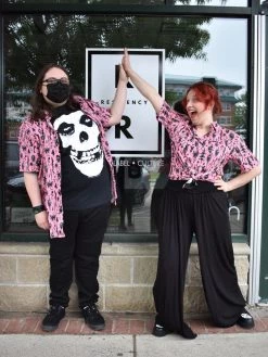 Sullen Clothing NEWEST ITEMS Pink Medieval Button Up SULLEN