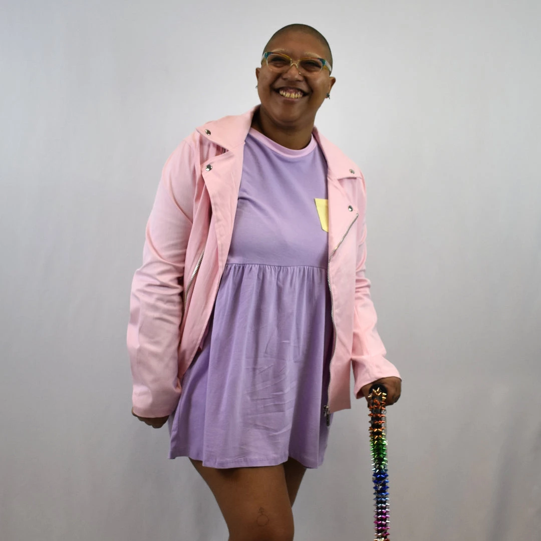 FOXBLOOD SALE ITEMS Pink Denim Moto Jacket MY VIOLET (ONLY S & L LEFT!) 7 FOXBLOOD SALE ITEMS Pink Denim Moto Jacket MY VIOLET (ONLY S & L LEFT!)