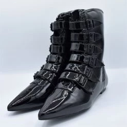 Strangecvlt Patent Coven Pike Flat Boot -STRANGE CVLT (ALMOST GONE!)
