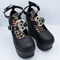 Pentagram Platform Mary Jane DEMONIA SHOES & BOOTS