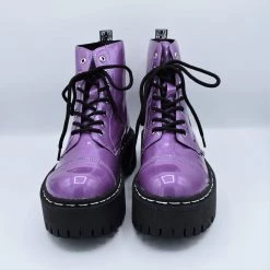 Purple Metallic 7-Eye Double Decker Boot - T.U.K. SALE ITEMS 8 Purple Metallic 7-Eye Double Decker Boot - T.U.K. SALE ITEMS