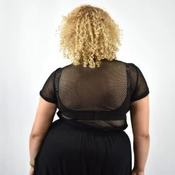 Fishnet Short Sleeve Crop FOXBLOOD NEWEST ITEMS