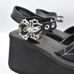 Spider Spangled Ankle Strap Sandal DEMONIA NEWEST ITEMS