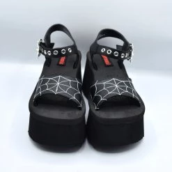 Spider Spangled Ankle Strap Sandal DEMONIA NEWEST ITEMS
