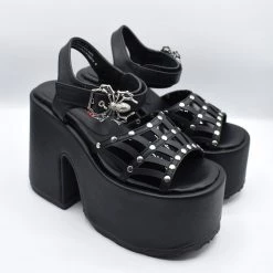 SpiderVamp Webbed Platform Sandal DEMONIA NEWEST ITEMS