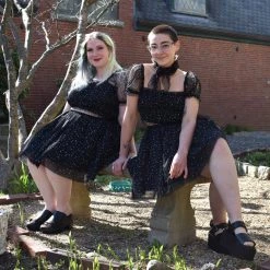 Unique Vintage Funfetti Dots Crop Top