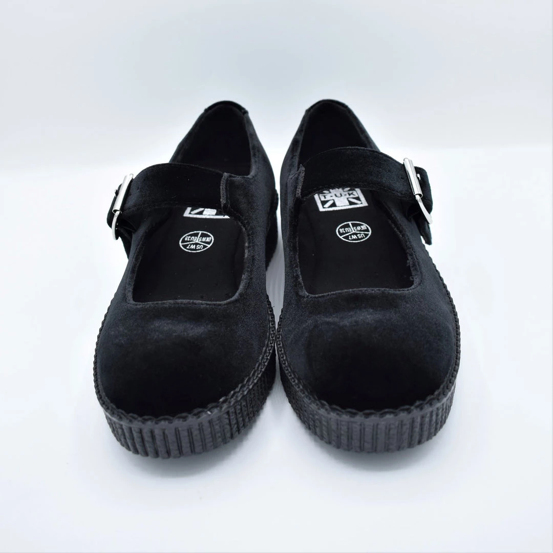 Apparition Velvet Mary Janes (Black) - T.U.K. SALE ITEMS 5 Apparition Velvet Mary Janes (Black) - T.U.K. SALE ITEMS