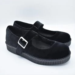 Apparition Velvet Mary Janes (Black) - T.U.K. SALE ITEMS
