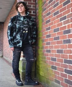 Victorious UNISEX OUTERWEAR Helix Tie Dye Denim Jacket