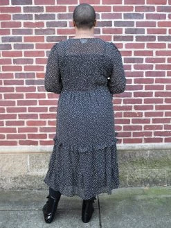 Very J SALE ITEMS Bespeckled Tiered Dress