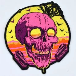 Vapor Skull Iron-On Patch SEVENTH INK X DWYBO DWYBO GEAR